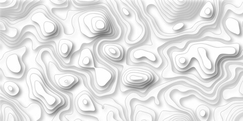 Pattern with lines and dots The stylized height of the topographic map contour in lines and contours isolated on transparent. Black and white topography contour lines map isolated on white background.