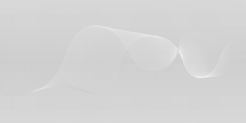 Abstract wave element for design.  abstract background with a white dynamic waves, line and particles.  Beautiful wave shaped array of glowing line.