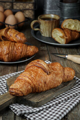 croissant and coffee