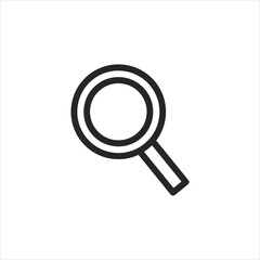 Search glass Symbol Icon Vector Design Illustration
