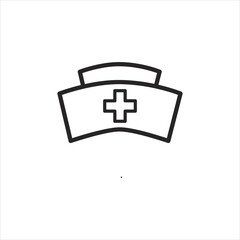 Fototapeta premium Nurse cap Symbol Icon Vector Design Illustration 
