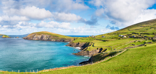 Panoramic View of  Dunmore Head from Slea Drive on the Dingle Peninsula