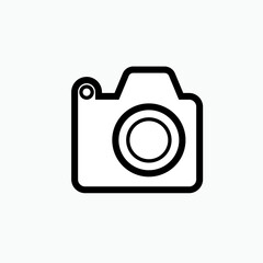 Camera Icon. Photography , Photographer Symbol for Design, Presentation, Website or Apps Elements - Vector.       