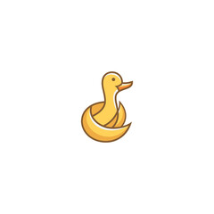 Modern Baby Duck Logo template Baby Duck Logo