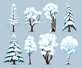 Winter Trees Set