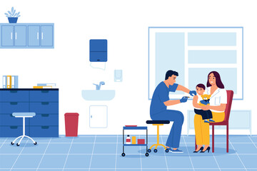 Vaccination Flat Concept