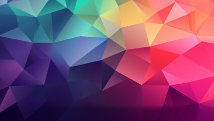 Obraz premium A colorful triangle design with a triangle design, AI Generative