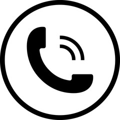 Phone icon. Chat icon. Telephone call sign. Contact icon phone mobile call. Contact us symbol. Cell phone pictogram. Vector illustration.