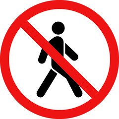 Walking icon in flat style. Man Walking, Activity symbol for your web site design, logo, app, Pedestrian icon vector