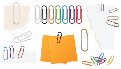 Office Metal Paper Clip Set