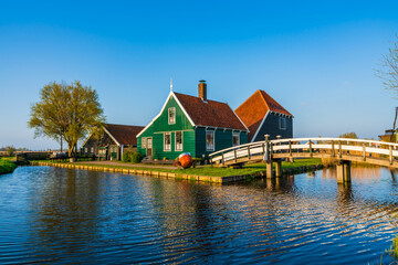 Obraz premium Zaanse Schans Zaandam near Amsterdam in Holland