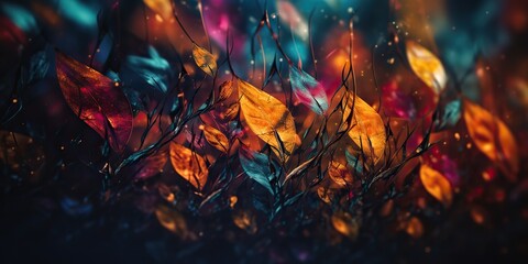 Fototapeta premium AI Generated. AI Generative. Macro realistic shot of bookeh pattern background. Can be used for photo promotion or graphic design inspiration. Graphic Art