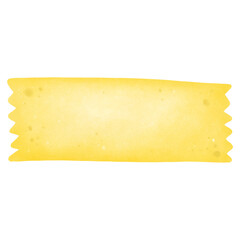 Yellow ribbon banner, text box