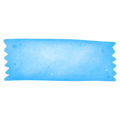 Blue ribbon banner, text box