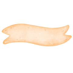 Orange ribbon banner, text box