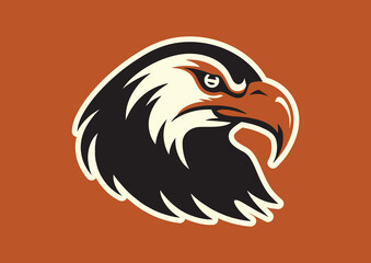 Head of an Eagle, Eagle head logo vector illustration,  Eagle Head mascot, Multipurpose Logo