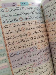 Jakarta, Indonesia - OCT 2022 : al-Quran is a holy book of Islamic guidance isolated. religion concept.