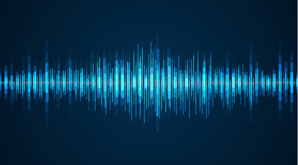 Waves of the equalizer. Audio wave talking. Voice speaking music sound line levels. Podcasting