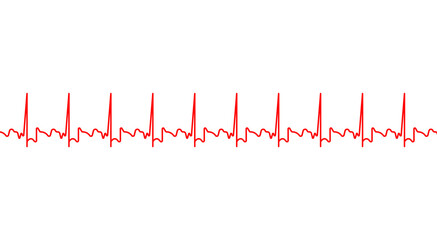 Electrocardiography heartbeat line monitor. Ecg