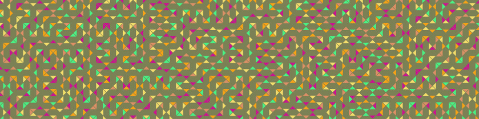 Fototapeta premium Color Rhombus tile tessellation pattern illustration