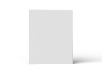 Blank packaging white cardboard box  for packaging design 3d Rendering 