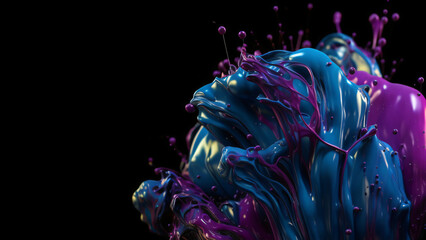 abstract liquid wave