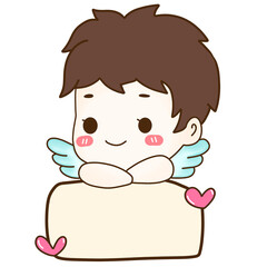  cupid and message box