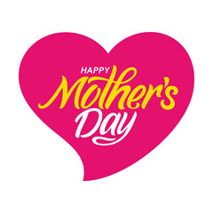 Happy Mother's Day Greeting vector typography design