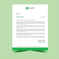 corporate company business modern letterhead design template.