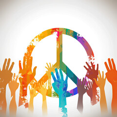 hands holding peace sign