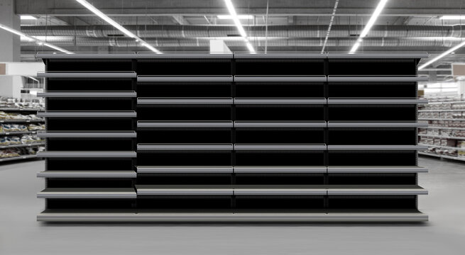 Empty Shelf at supermarket illustration
Different shelf levels for new design packagings and brands in supermarket. Nice mockup for planograms, schematics and diagrams. 