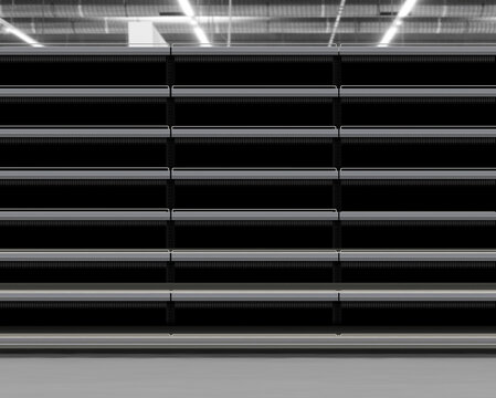 Empty Shelf at supermarket illustration
Different shelf levels for new design packagings and brands in supermarket. Nice mockup for planograms, schematics and diagrams. 