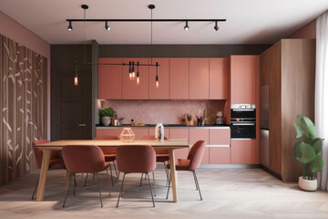 Fototapeta premium modern kitchen interior