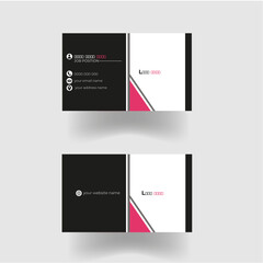 Modern Business Card - Creative and Clean Business Card Template Modern and simple business card design black and white with red business card