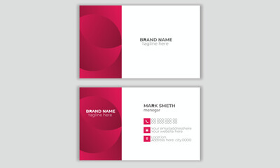Naklejka premium business card template