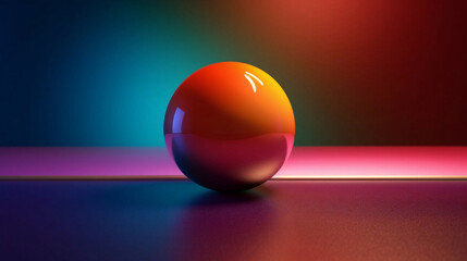 Minimalist Delight: A Simple Shape on the Table. Generative AI