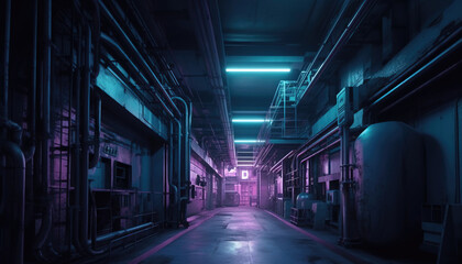 Industry. contemporary factory concept. generative AI