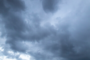 Obraz premium The beautiful dark sky in Ukraine. Awesome grey clouds against background. The weather close to rain