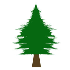 christmas tree icon vector