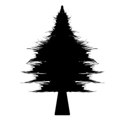 set of christmas trees icon