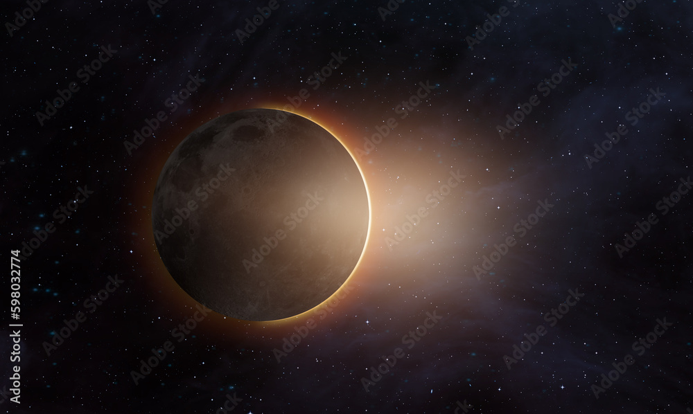 Aufkleber solar eclipse 