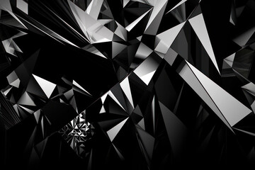 Sharp Geometric Shapes in Black and White