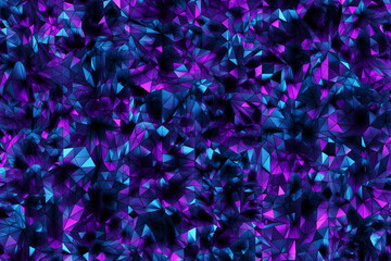 Purple   polygonal pattern with triangles, geometric 3d texture