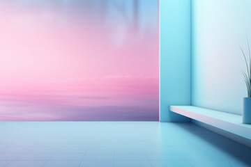 Soft Pink and Blue Gradient Background