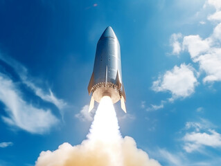 ロケットの発射　AI生成画像　Generative AI