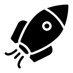 rocket glyph icon