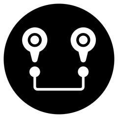 roadmap glyph icon