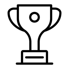 trophy line icon