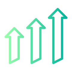 growth gradient icon