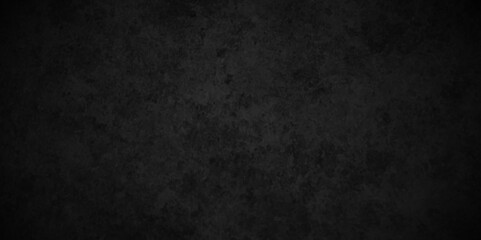 Fototapeta premium Dark black Close up retro plain dark black cement and concrete wall background texture. Background image of texture plaster on the wall in dark black tones in grunge style backdrop.